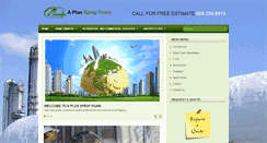 Desktop Screenshot of aplussprayfoam.com